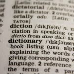 Dictionary definition from dictionary page